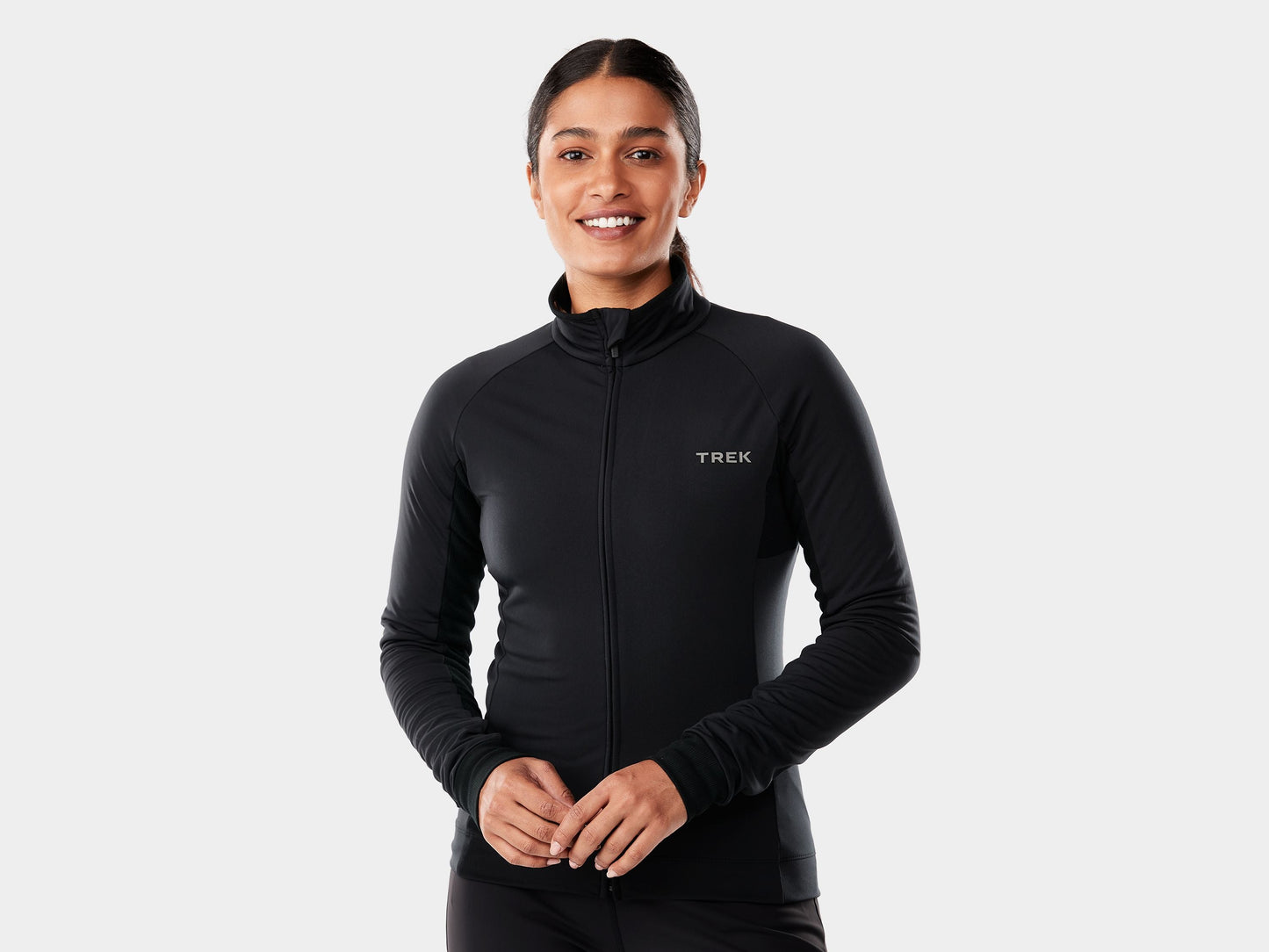 Trek Circuit Thermal Long Sleeve Women's Jersey - Black, X-Large
