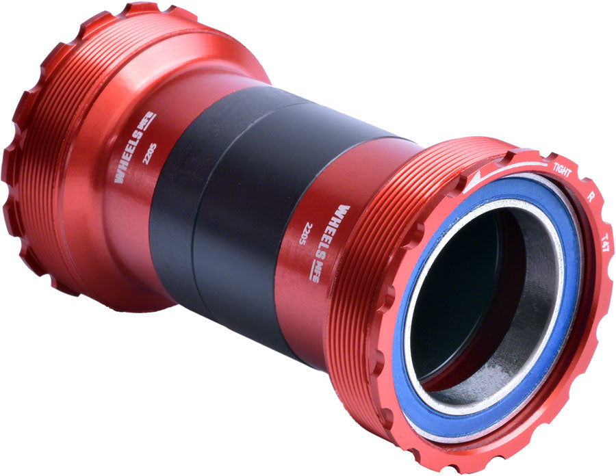 Wheels Manufacturing T47 Inboard Bottom Bracket - Eje de 30 mm, Rojo