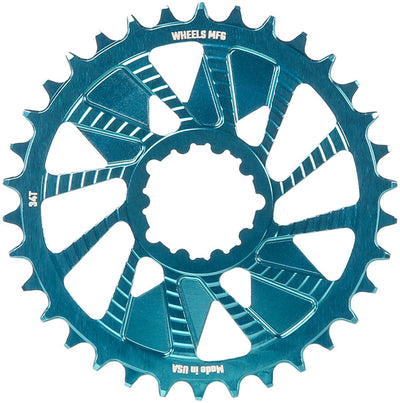 Wheels Manufacturing 34t SRAM Direct Mount Chainring - Teal
