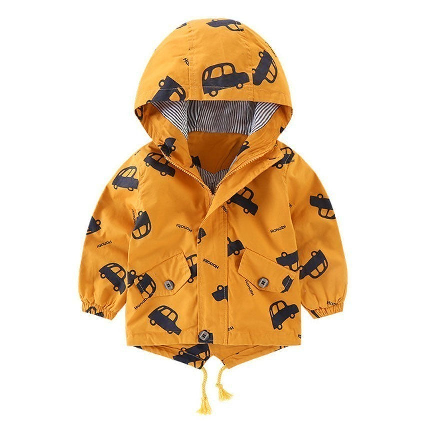 Korean-Style Cartoon Puffer Jacket for Kids