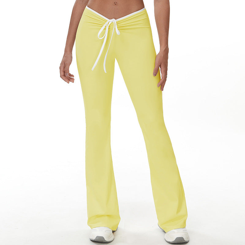 Pantalons de yoga d'été avec taille élastique pour femmes actives