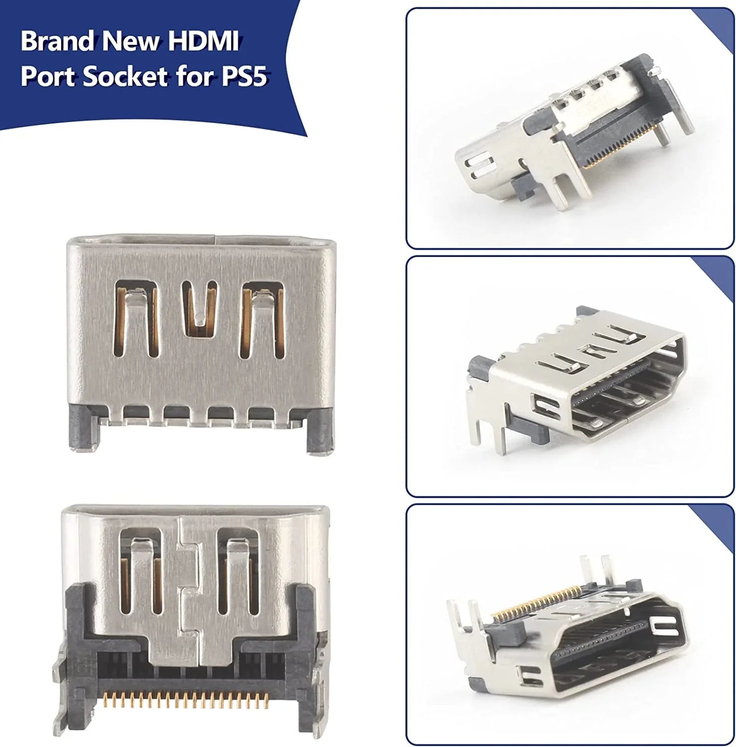 Pack de 5 connecteurs HDMI OEM pour Sony PlayStation 5 PS5
