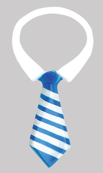 Decoraciones de Pastel de Collar y Corbata - Grande, 8" (3 o 24 piezas)