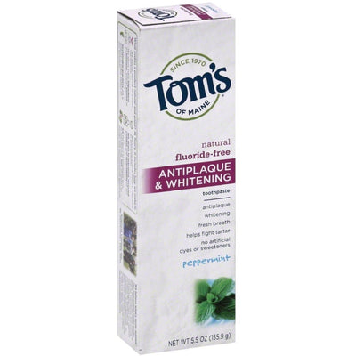Tom's of Maine Antiplaque & Whitening Peppermint Toothpaste - 5.5oz