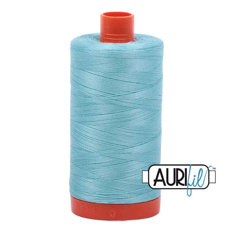5006 Turquesa Claro Aurifil Algodón 50wt Carrete Grande