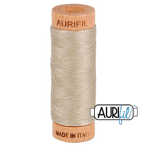 5011 Cuerda Beige Bobina de Algodón Aurifil 80wt