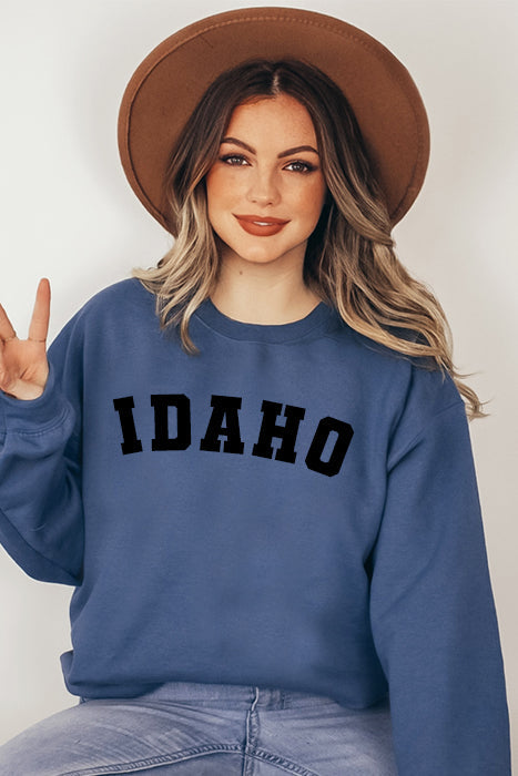 Sweatshirt IDAHO - Mélange de coton/polyester unisexe