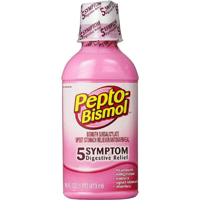 Pepto Bismol Original Liquid - 16 Oz for Upset Stomach Relief