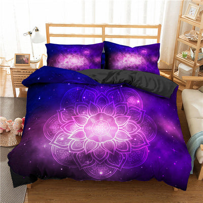 Small Fresh Digital Print Quilt Set 3 Piece Dream Catcher 3D - Korvel