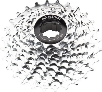 microSHIFT G10 Cassette - 10 Speed 11-28t Silver Chrome Plated