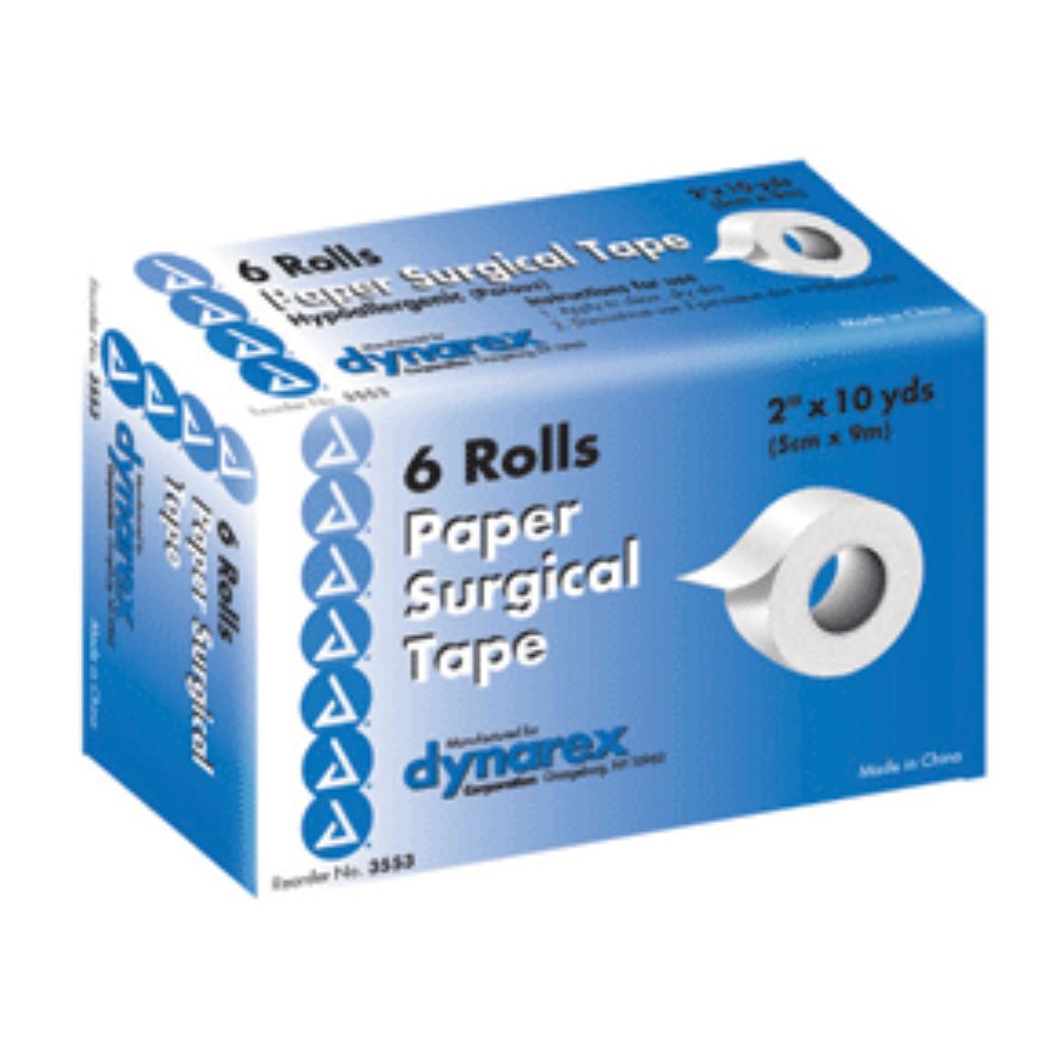 Cinta Quirúrgica de Papel Dynarex – Cinta Médica Microporosa (2" x 10 Yardas)