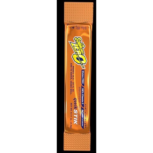 Sqwincher Zero Qwik Stik Naranja - Mezcla de Bebida Electrolítica Sin Azúcar