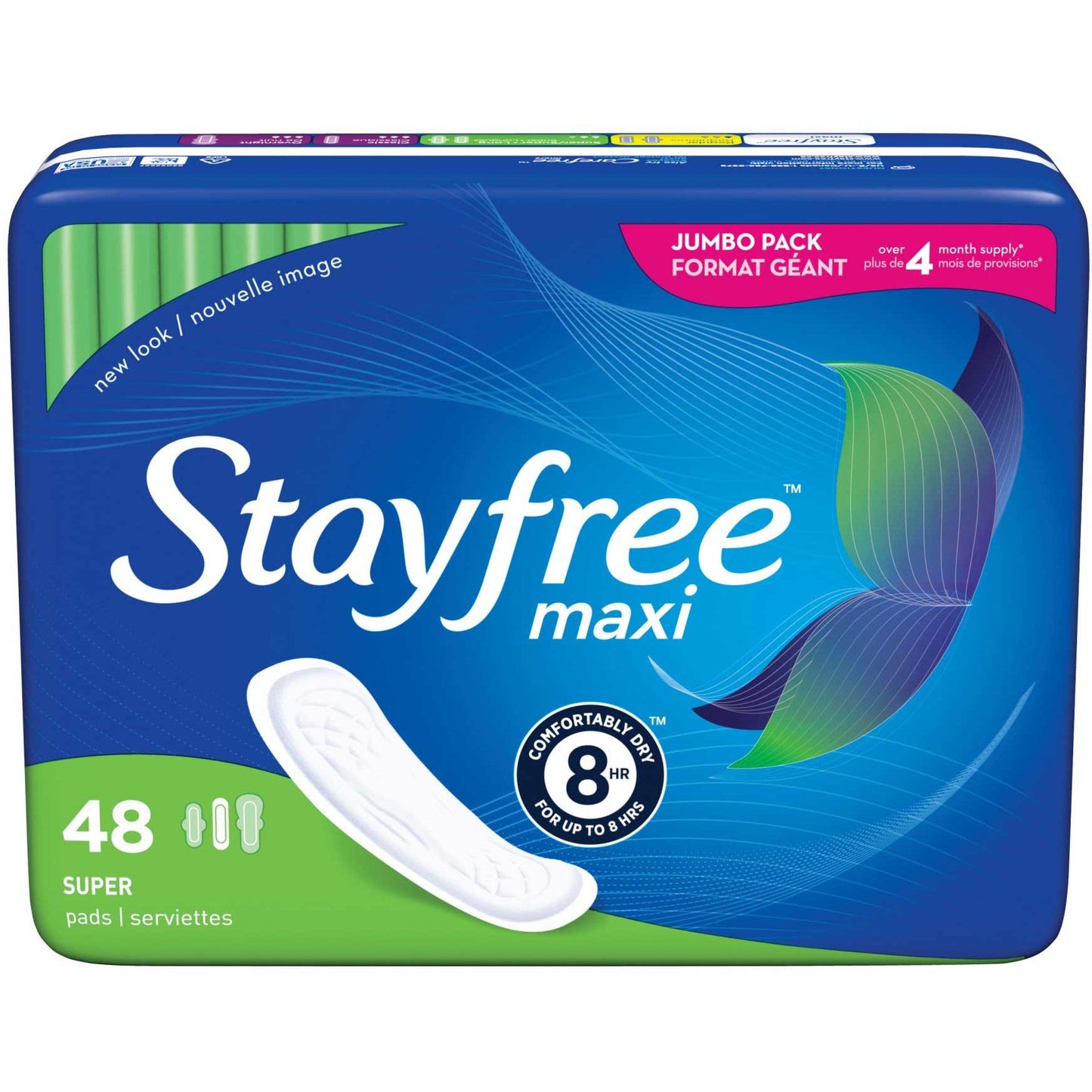 Toallas Maxi Stayfree, Super Absorbencia, 192 Contenido