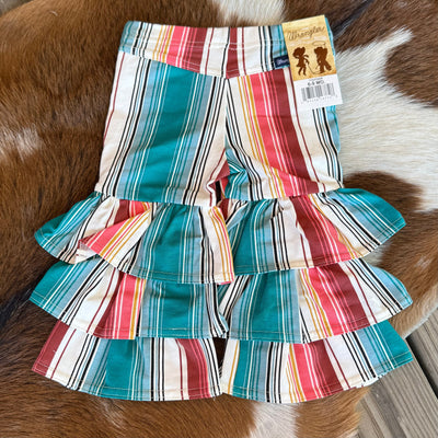 Vibrant Serape Ruffle Flares for Girls | Wrangler - Korvel