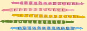 Filigree Easter Basket Handles - Assorted Colors, 8" Long
