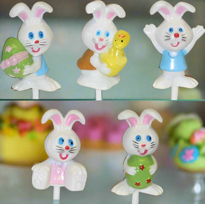 Easter Bunny 3D Happy Picks - Assorted Set of 12 or 48