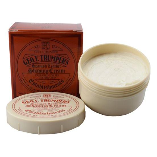 Crema de Afeitar Suave de Cuero Español Geo. F. Trumper