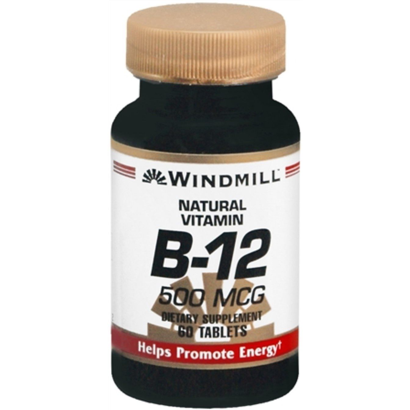 Windmill™ Vitamine B12 – 500 mcg (60 Comprimés)