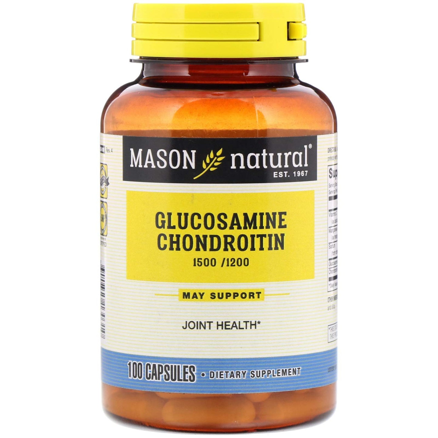 Mason Natural Glucosamine Chondroïtine Extra Fort - 100 Capsules