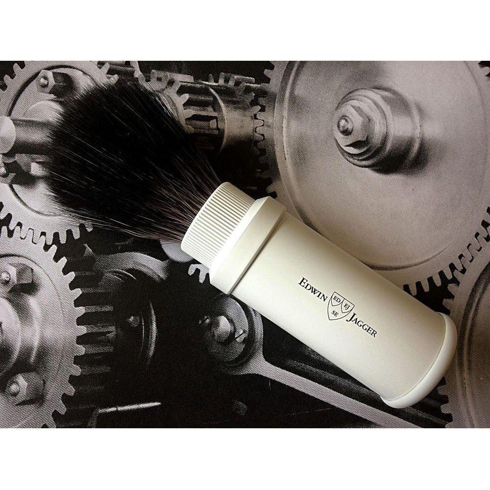 Brosse à raser synthétique noire de voyage Edwin Jagger