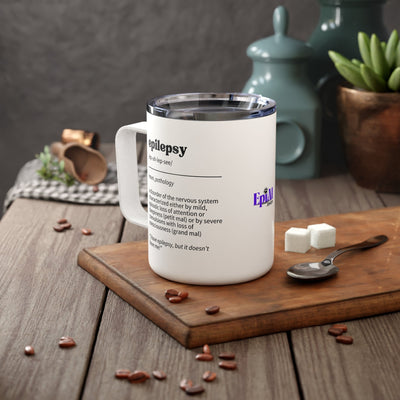 Taza de café aislada con definición de epilepsia - 10oz
