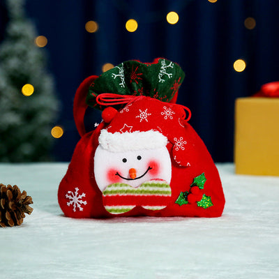 Christmas Creative English Apple Bag Santa Claus Children's Gift Bag Candy Bag Christmas Gift Christmas Bag Bundle - Korvel