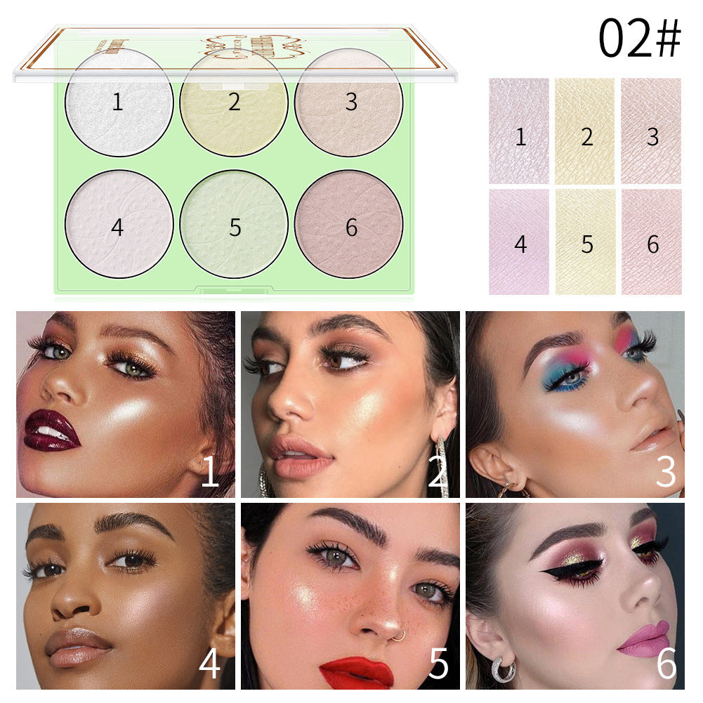 Palette de Perles Illuminatrices 6 Couleurs de Romantic Beauty