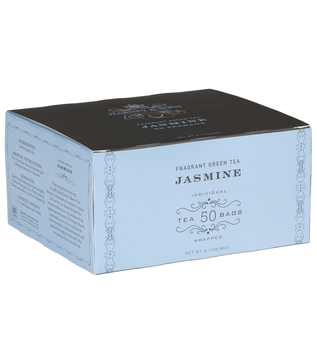 Thé au jasmin - Boîte de 50 sachets de thé emballés