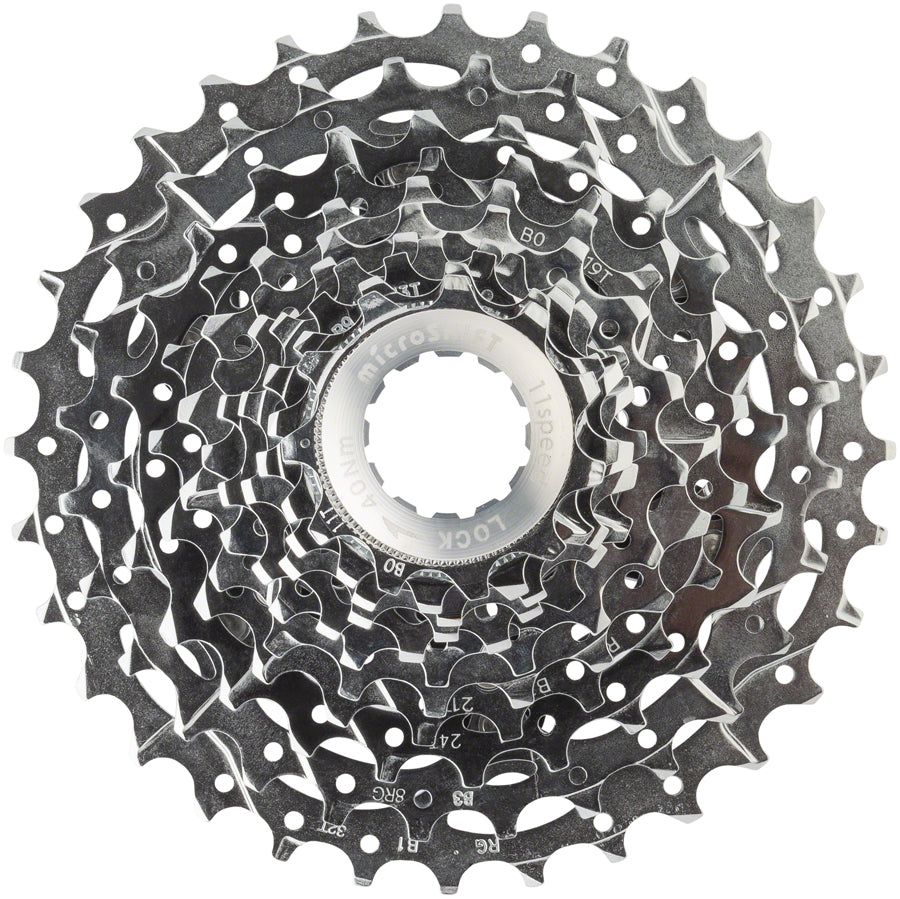microSHIFT G11 Cassette - 11 Speed 11-32T Silver Chrome Plated