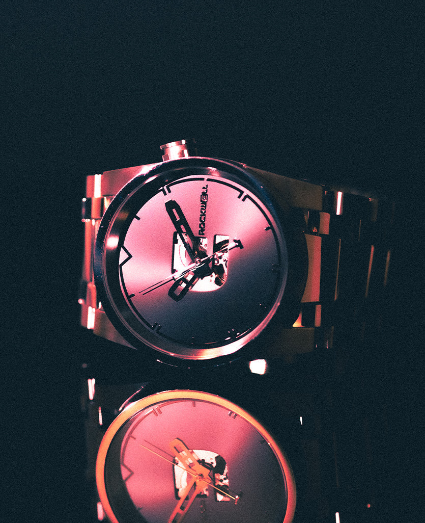 50mm Automatic Watch - Washington Edition (Silver/Black) - Korvel