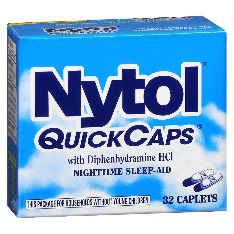 Nytol Quick Caps Aide au Sommeil Nocturne - 32 Comprimés