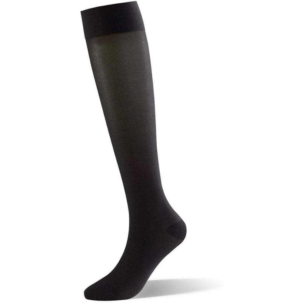 Calcetines de compresión transparentes hasta la rodilla Dr. Comfort - Negro, Pequeño