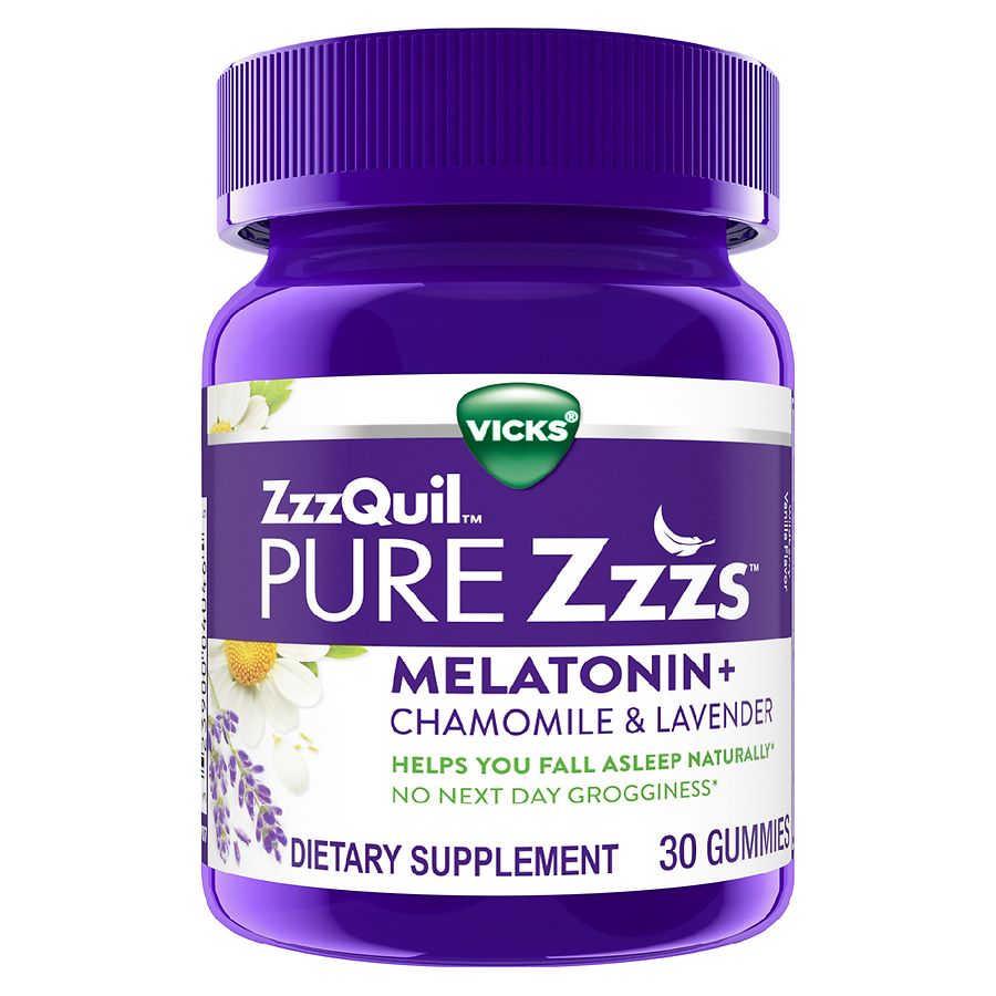 Vicks Pure Zzzs Gélules de Sommeil Nocturne - Saveur Baie Sauvage
