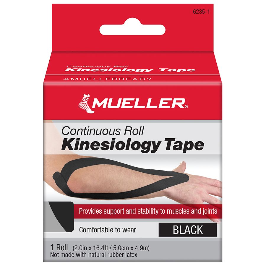 Cinta Kinesiológica Mueller – Rollo Continuo (Negro)