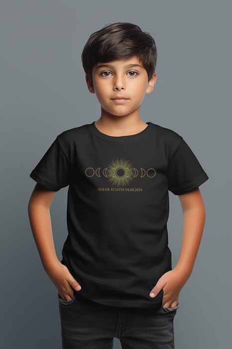 Kids' Solar Eclipse Graphic Tee - Unisex Comfort - Korvel