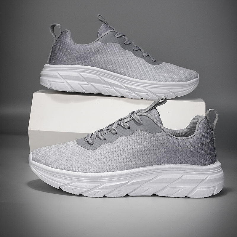 Men's Breathable Platform Sneakers for Travel and Sports