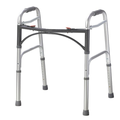 Drive Medical Deluxe Folding Walker with Two Button Mechanism