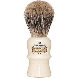 Brosse de rasage Simpson Beaufort B2 en blaireau pur