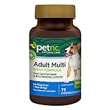 PetNC Natural Care Pet-Vite Chewables pour Chiens - 75 Chews Savoureux