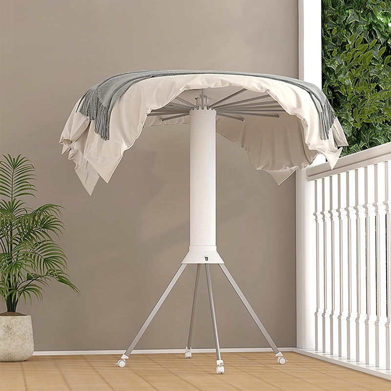 V2 Octopus Round Drybox 1, a portable single-tripod folding drying rack for up to 16 pieces (40kg) of laundry, round and foldabl - Korvel