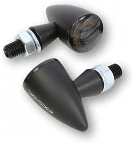 Señales de giro LED Bullet Apollo de Highsider - Negro