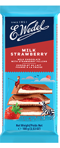 Wedel Milk-Strawberry Chocolate 100g