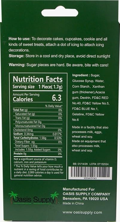 Gingerbread Man Edible Cake Decorations - 15 Count