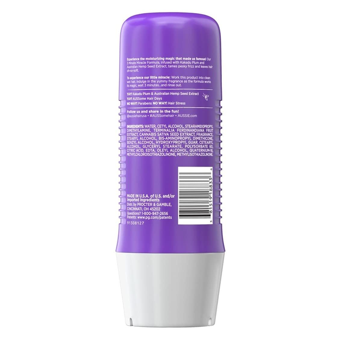 Aussie 3 Minute Miracle Waves Acondicionador Profundo 8 Oz