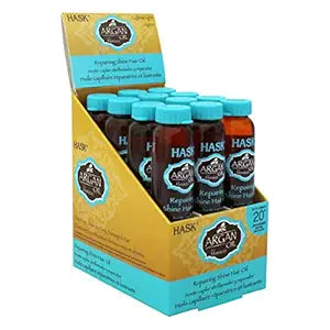 Hask Argan Oil Repairing Shine Hair Oil - 12 Vials