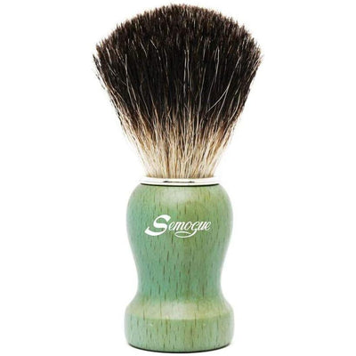 Brocha de Afeitar Semogue Pharos-c3 de Tejón Negro Puro - Verde Oceánico