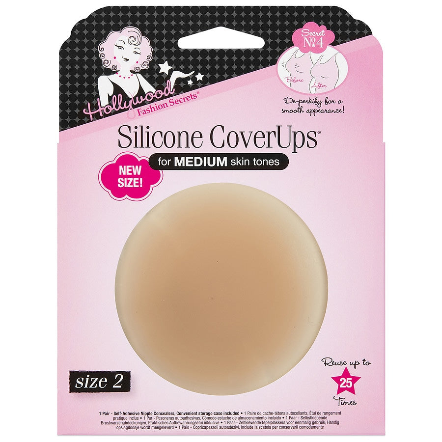 Hollywood Fashion Secrets Silicone CoverUps - Size 2, Medium