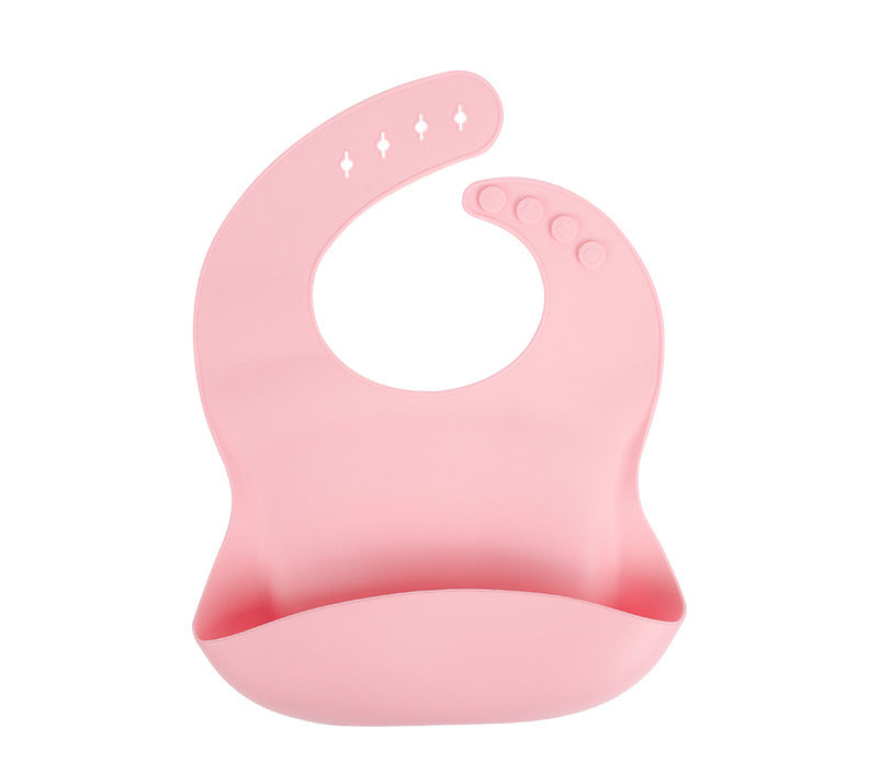 Baby silicone rice bag Baby rice bag bib Baby saliva towel waterproof mouth bag No wash and oil proof - Korvel