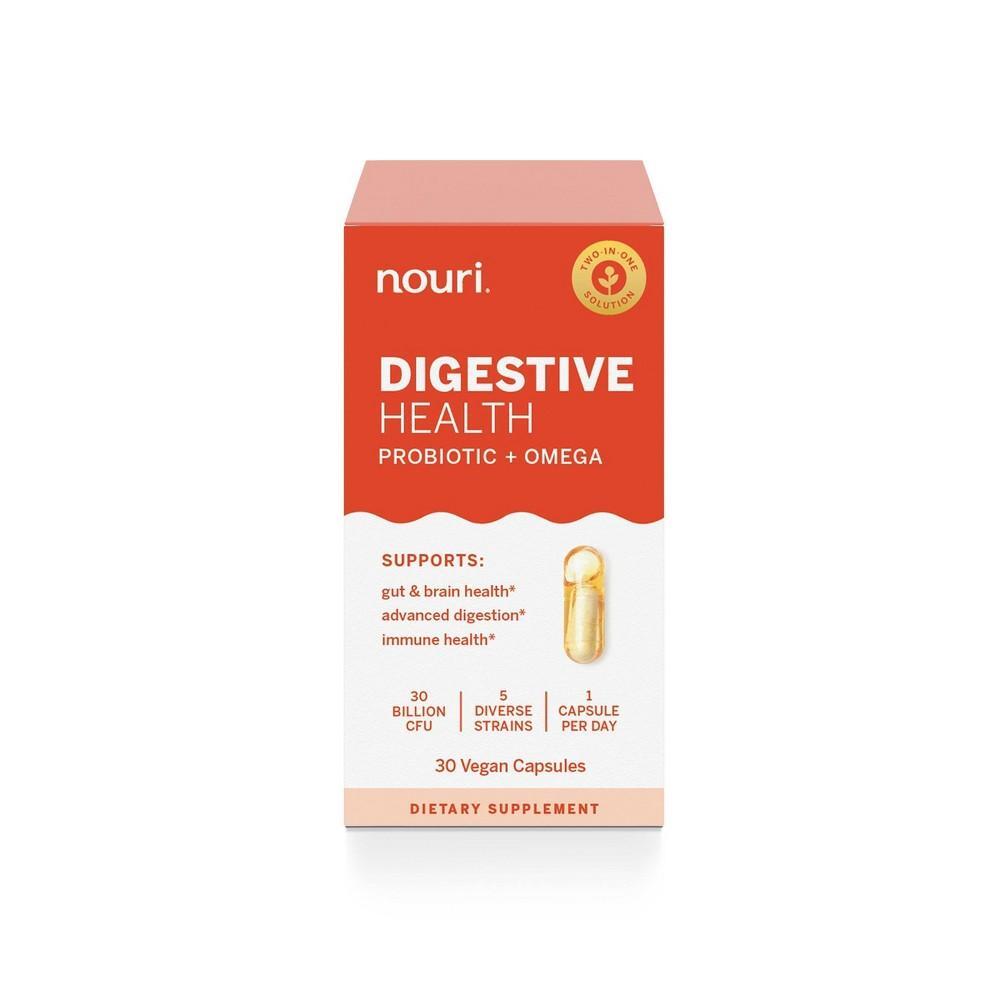 Cápsulas de Probióticos y Omega para la Salud Digestiva Nouri - 30ct