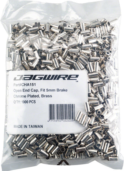 Jagwire 5mm Open Pre-Crimped End Caps - Refill Bag of 1000
